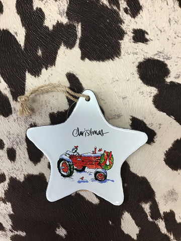 Red Tractor Ornament