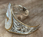 Steer Gold/Silver Bracelet Montana Silversmith