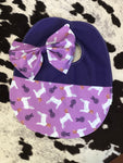 Boer Goat Bib and Bow Set