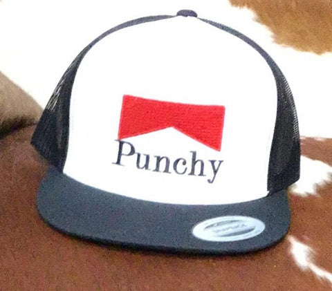 Punchy White & Black Cap