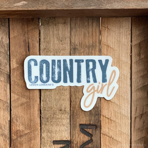 Country Girl Sticker Decal