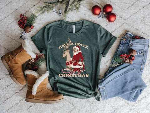 Have a Holly Dolly Christmas Tee