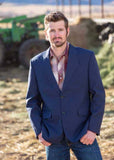 Wyoming Traders Men’s Western Sport Jacket- Blue