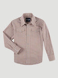 Wrangler Men's Brown Plaid Shirt