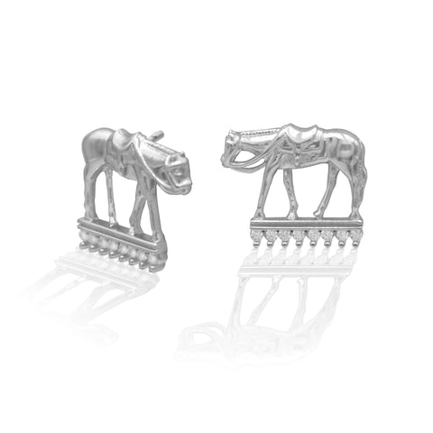 Kelly Herd Western Pleasure Horse Earrings-Sterling Silver