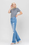 Distressed Women’s Mid Rise Flare Jeans