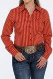 Cinch Women’s Orange Print Shirt