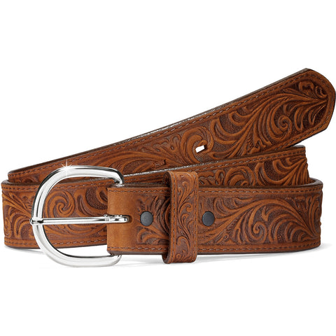 Gem Dandy Accessories Men's Rustic Ostrich Print Belt