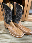 Cowtown Men’s Full Quill Dark Tan Ostrich Boot