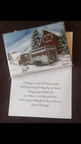 CJ Brown Christmas Card “Candy Cane Stock Farm”