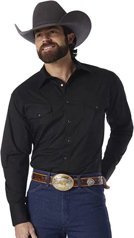 Wrangler Men’s Black Snap Shirt