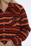 Cinch Women’s Blanket Stripe Polar Fleece Shirt