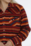 Cinch Women’s Blanket Stripe Polar Fleece Shirt