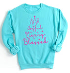 Turquoise Joyful Merry & Blessed Sweatshirt
