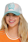 Cinch Turquoise Trucker Cap