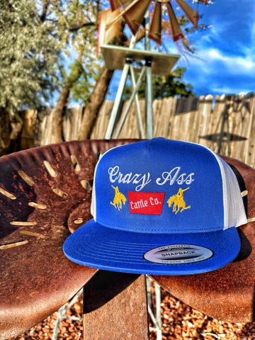 Crazy Ass Cattle Company Blue Cap