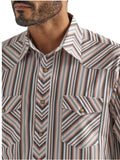 Wrangler Men's Silver Edition Copper Stripe Shirt