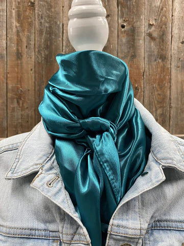 Solid Teal Wild Rag