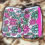 Cow Colored Stone Wristlet