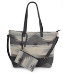 Black/Grey 2 in 1 Tote