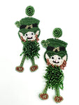 Leprechaun Beaded Earrings