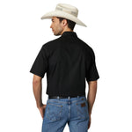 Wrangler Mens Sport Shirt-Black