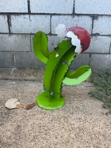 Metal Christmas Cactus