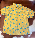 Mustard Boy's Catcus Print Shirt