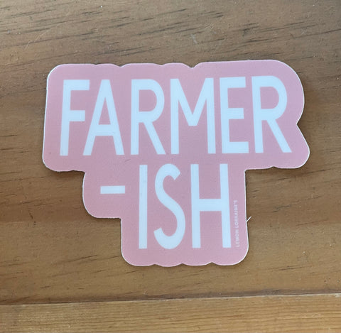 Farmer-ish Sticker Decal