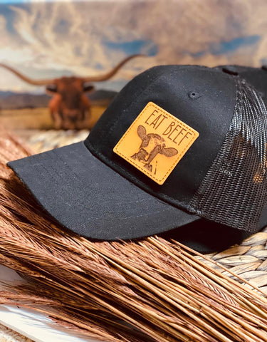 Youth Eat Beef Patch Cap