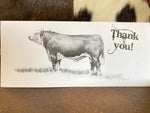 CJ Brown “Hereford Bull” Thank You Cards