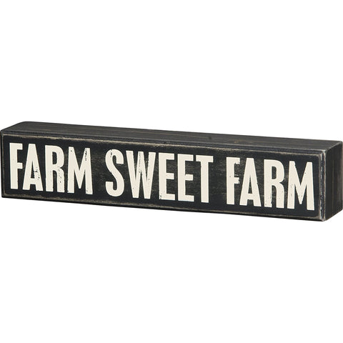 Farm Sweet Farm Wood Sign