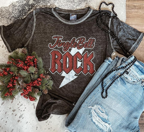 Jingle Bell Rock Burn Out Tee