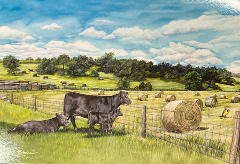 CJ Brown “Harmony in the Hayfield” Notecards