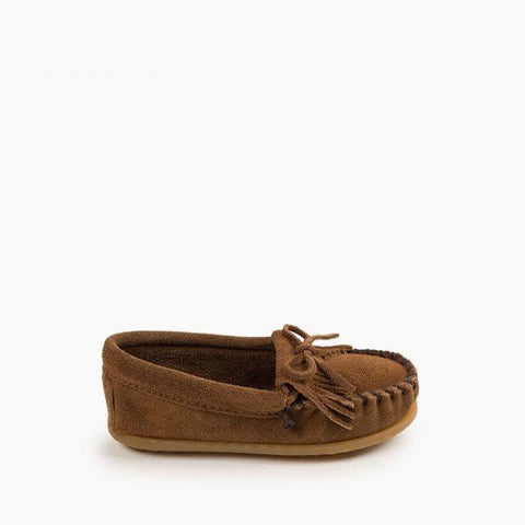 Minnetonka Children’s Kilty Hardsole Dusty Brown
