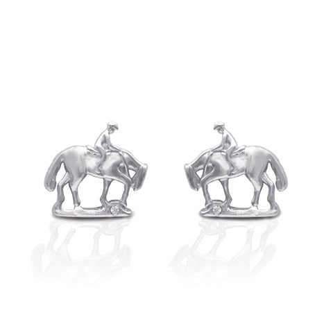 Kelly Herd Trail Horse Earrings-Sterling Silver