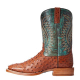 Ariat Men’s Gallup Brandy Full Quill Ostrich Boots