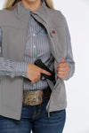 Cinch Women's Grey Concealed Carry Bonded Vest