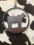 Metal Livestock/Rodeo Ornament