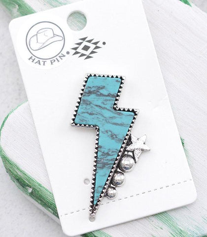 Western Turquoise Hat Pin