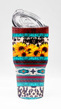 Stainless Steel Tumblers 30oz sunflowers