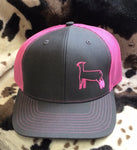 Gray & Pink Sheep Cap