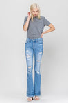 Distressed Women’s Mid Rise Flare Jeans