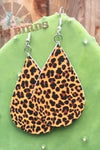 Original Cheetah Leather Earrings