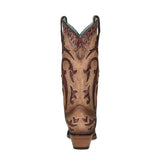 Corral Women’s LD Orix Inlay & Embroidery Wing Tip Boot