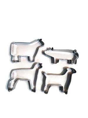 Mini Livestock Cookie Cutter Set of 4