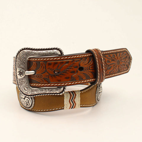 Ariat Youth Rawhide Scalloped Belt