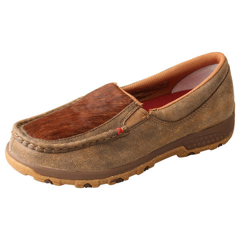 Twisted X Women’s Bomber/Brindle Hide Slip on