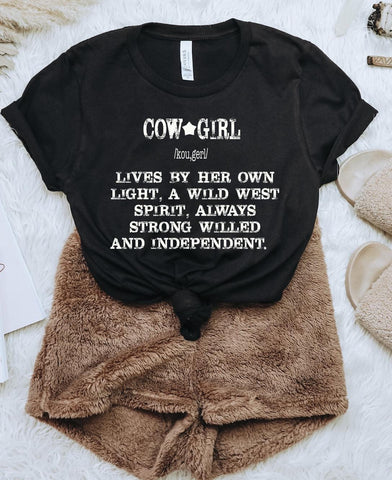 Cowgirl Definition Graphic Tee