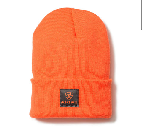 Ariat Rebar Watch Cap-Orange